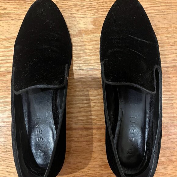 M. Gemi Black Velvet Parma Flats 36 - Picture 2 of 7